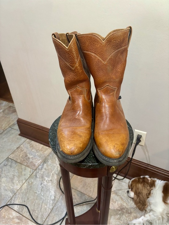 Justin Boots Other - Justin Boots Brown Leather Pull-On Western Boots